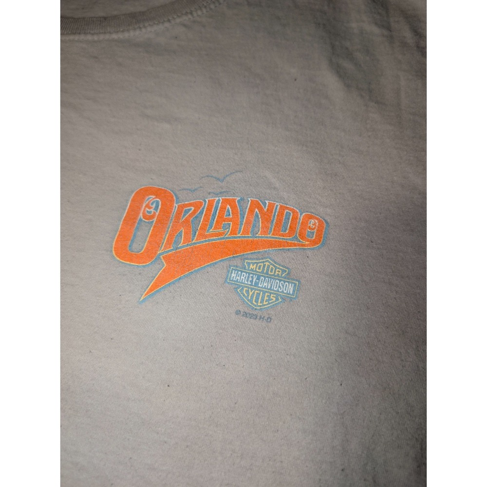 Harley-Davidson Orlando Florida Graphic Gray T-shirt size XL - Picture 3 of 11